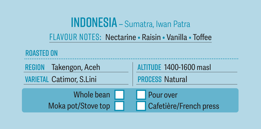 Indonesia Sumatra Iwan Patra Single Origin Coffee Beans
